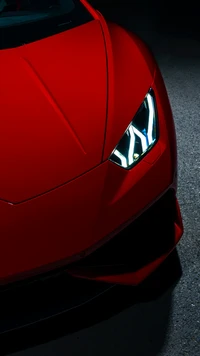 dark, huracan, lamborghini, red, supercar wallpaper