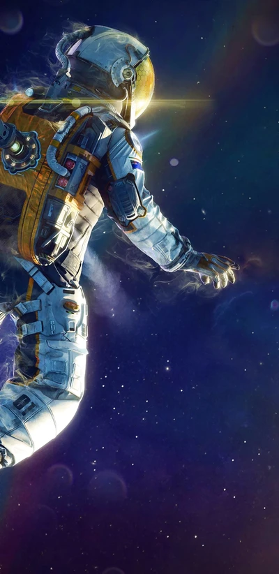 Exploring the Cosmos: An Astronaut in the Depths of Space