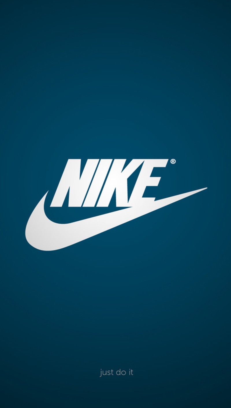 Крупный план синего фона с белым логотипом nike (1080p, абстракция, android, дизайн, маршмеллоу)