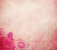 Delicate Pink Rose on Vintage Background