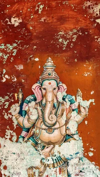 abstrakt, ganesh, gott, hindu, indien