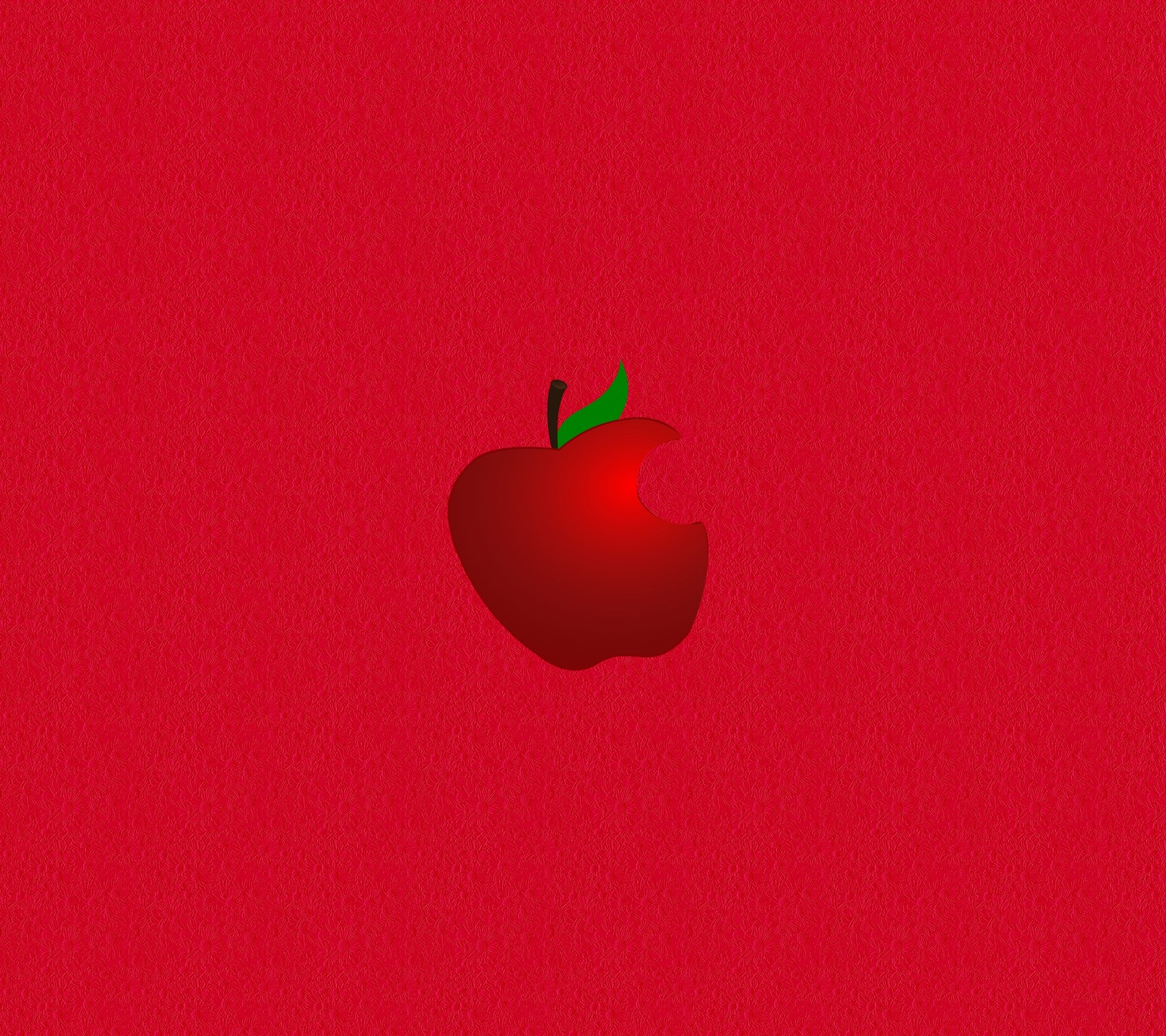 Logo da apple em fundo vermelho (maçã, vermelho)