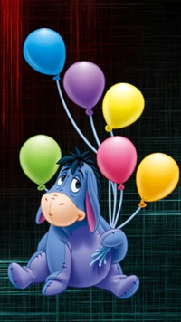 Descargar fondo de pantalla winnie the pooh, globos