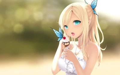 hair, hairstyle, haganai, blond, nose