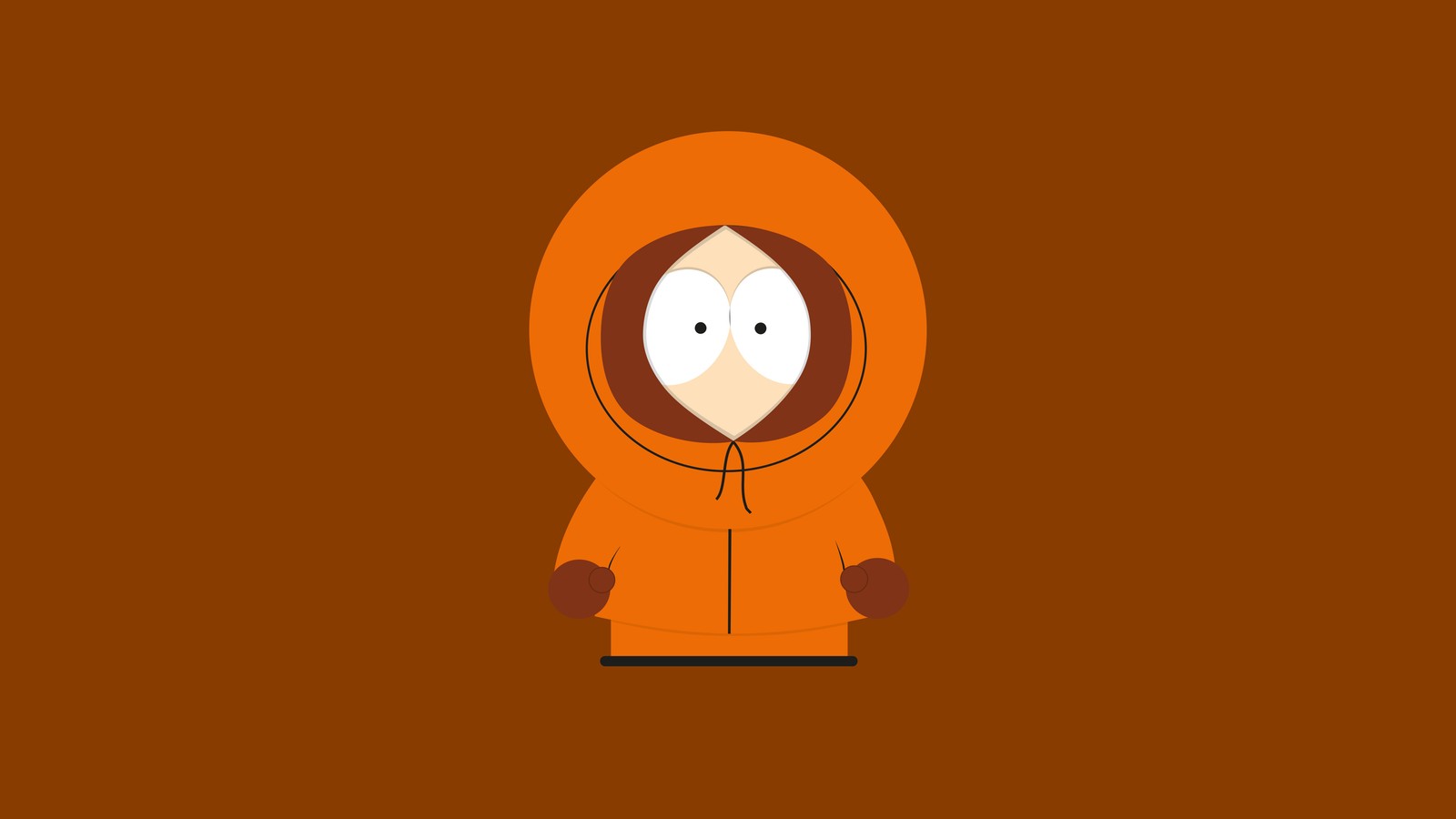 Fonds d'écran de south park fonds d'écran de south park fonds d'écran de south park (kenneth mccormick kenny, minimaliste, south park, 5k, fond orange)