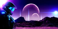 planets, halo, exosuit, robotic, spacescape wallpaper