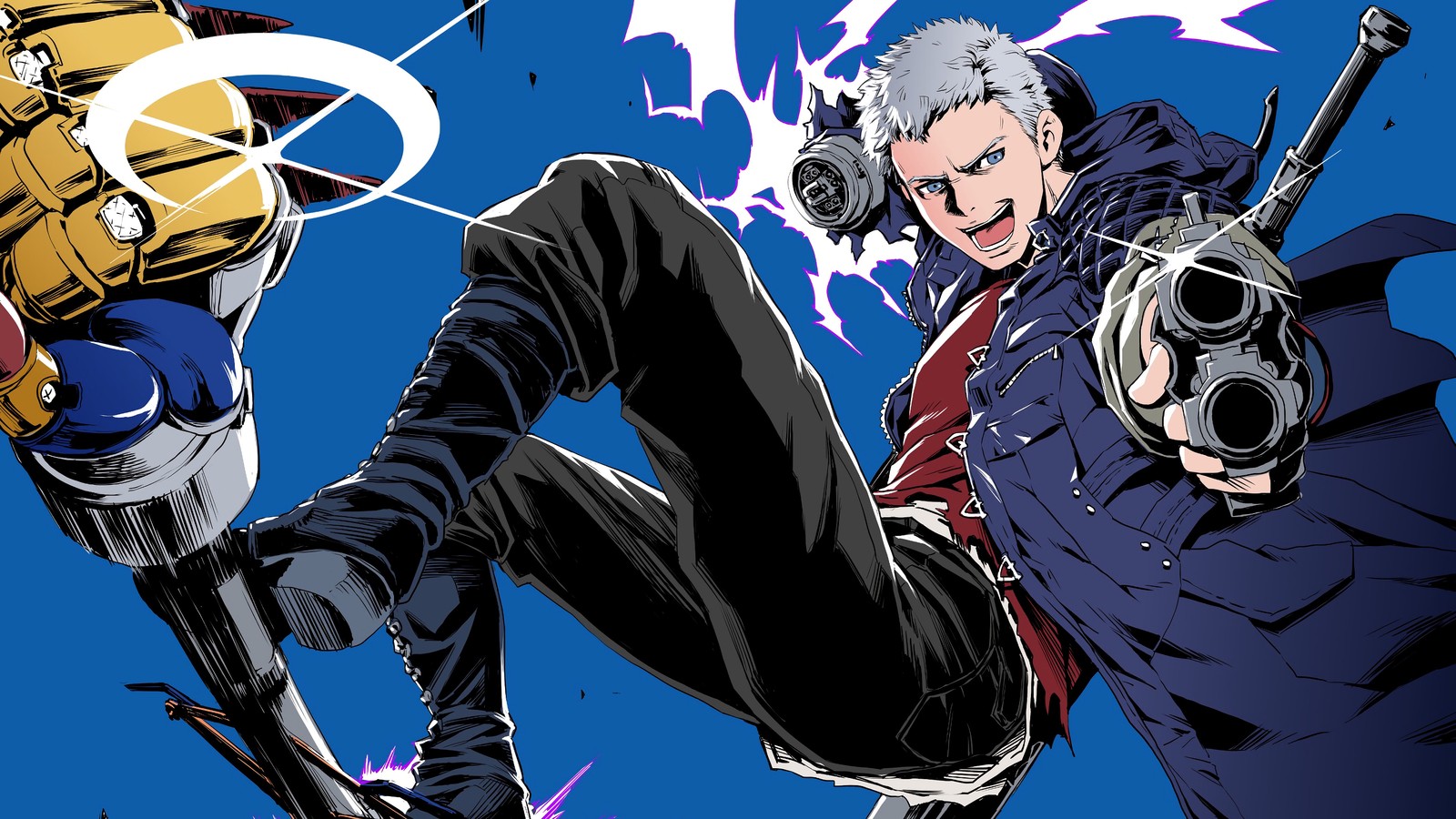 nero, devil may cry 5, video game, anime wallpaper