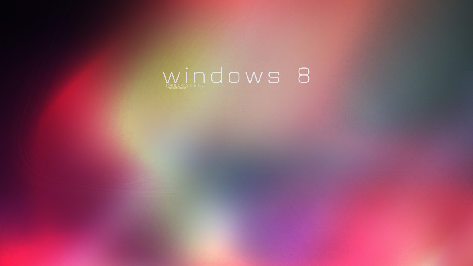 Eine nahaufnahme eines verschwommenen hintergrunds mit dem windows 8 logo (licht, magenta, makrofotografie)