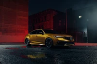 2024 Acura Integra Type S: Удивительная производительность в городском ночном пейзаже