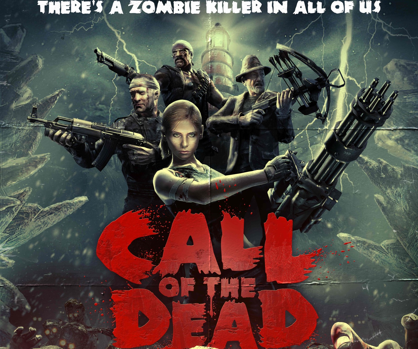 Un cartel de la película 'llamada de los muertos' (call of duty, bacalao, zombis)