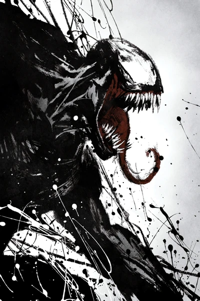 Art Dynamique de Venom : Un Hommage Audacieux à Marvel