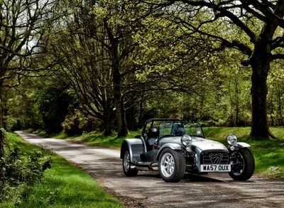 Caterham Seven: Un paseo genial a través del abrazo de la naturaleza