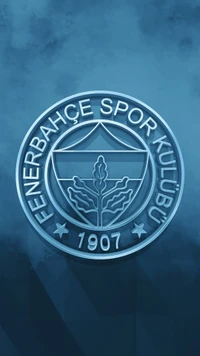 Emblema del Club Deportivo Fenerbahçe en un diseño azul genial