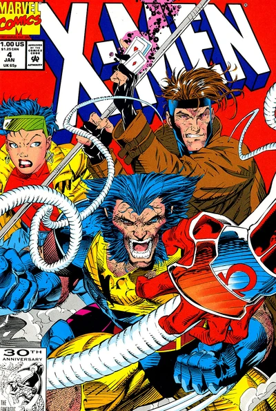 X-Men: Gambit, Wolverine, and Jubilee in Action