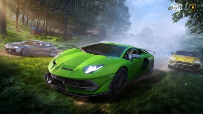 Aventure haute octane : Lamborghini Aventador dans le paysage de PUBG Mobile