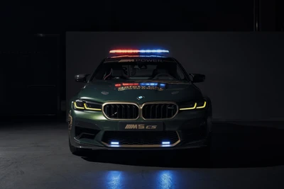 BMW M5 CS MotoGP Safety Car: A Striking Presence in Dark Elegance