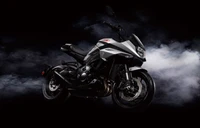 Suzuki GSX S1000S Katana: Sleek Performance Against a Dark Smoky Background