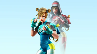 Moxie: Fierce Fortnite Battle Royale Skin in Aktion