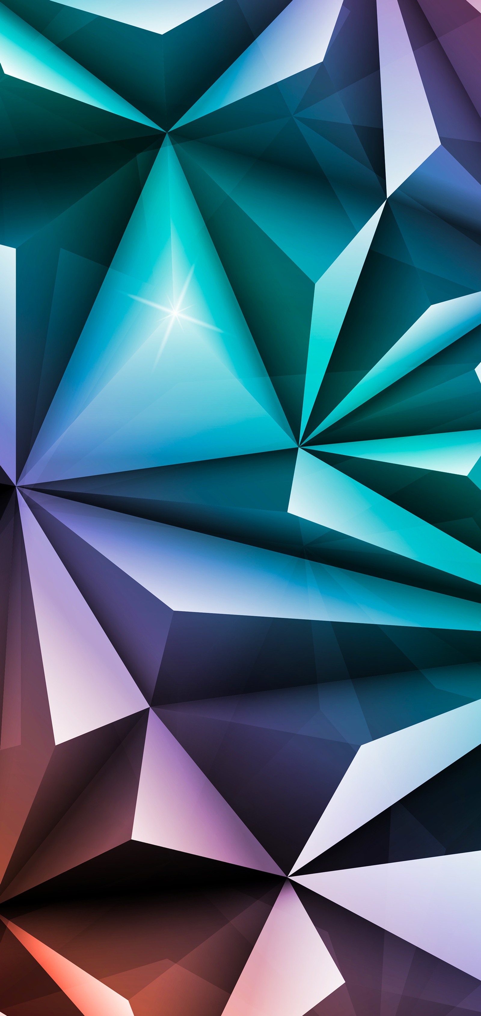 A close up of a colorful abstract background with triangles (illustration, vector graphics, graphics, azure, triangle)