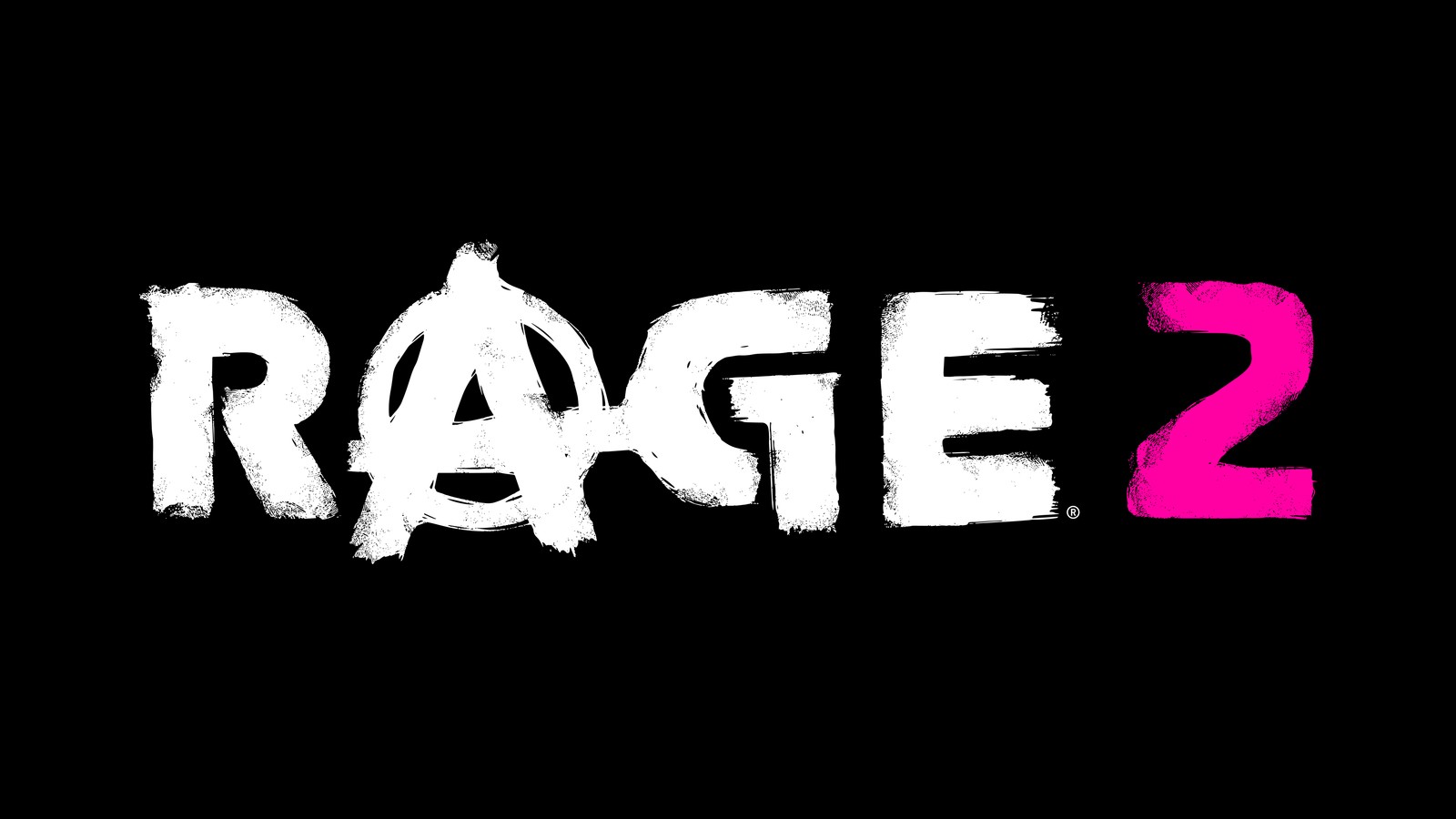 Логотип rage 2 на черном фоне (rage 2, видеоигра, логотип)