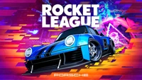 rocket league, porsche 911 turbo, juegos, fondo de pantalla 4k