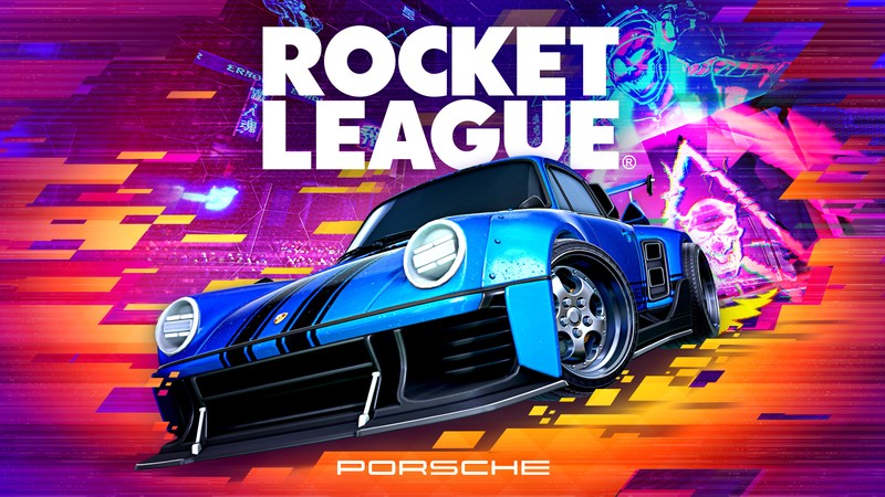 Porsche gtr из rocket league (rocket league, порше 911 турбо, porsche 911 turbo, игры, обои 4k)