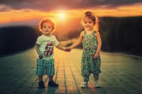 cute children, cute boy, cute girl, playing kids, toddlers wallpaper