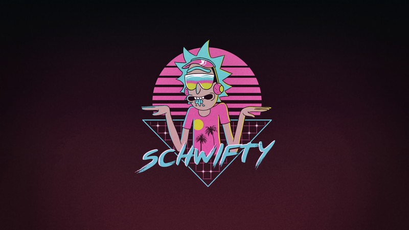 Крупный план мультяшного персонажа с микрофоном в руке (schwifty, rick, санчес, рик и морти, rick and morty)