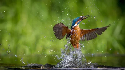 eisvogel, vogel, wasser, schnabel, bestäuber