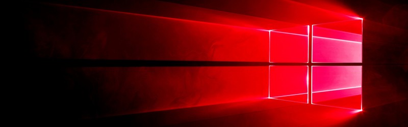 Красный свет светит сквозь логотип windows 10 (свет, красный, линия, угол, лазер)