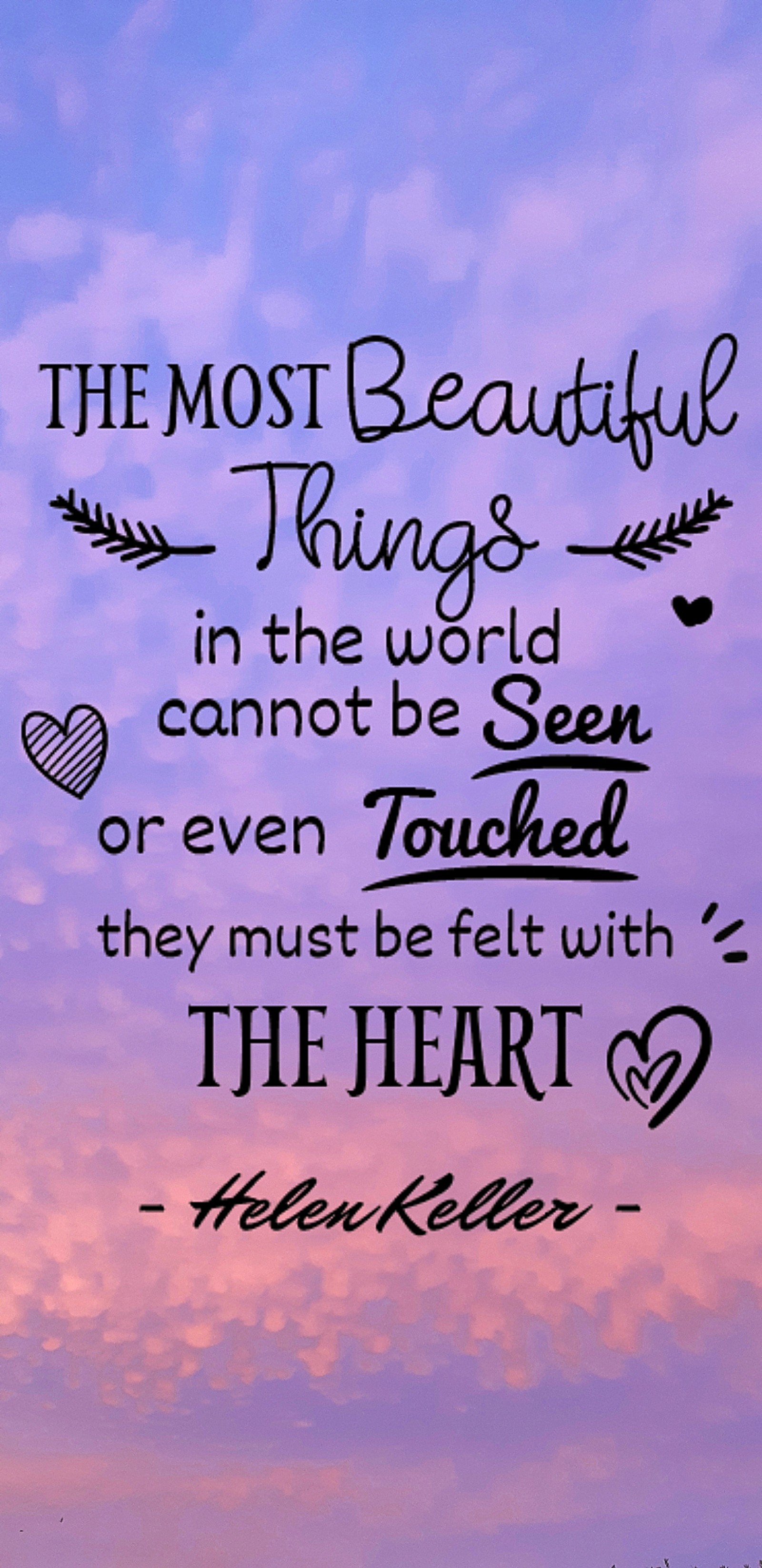 There is a quote that says the most beautiful thing in the world (love, quotes)