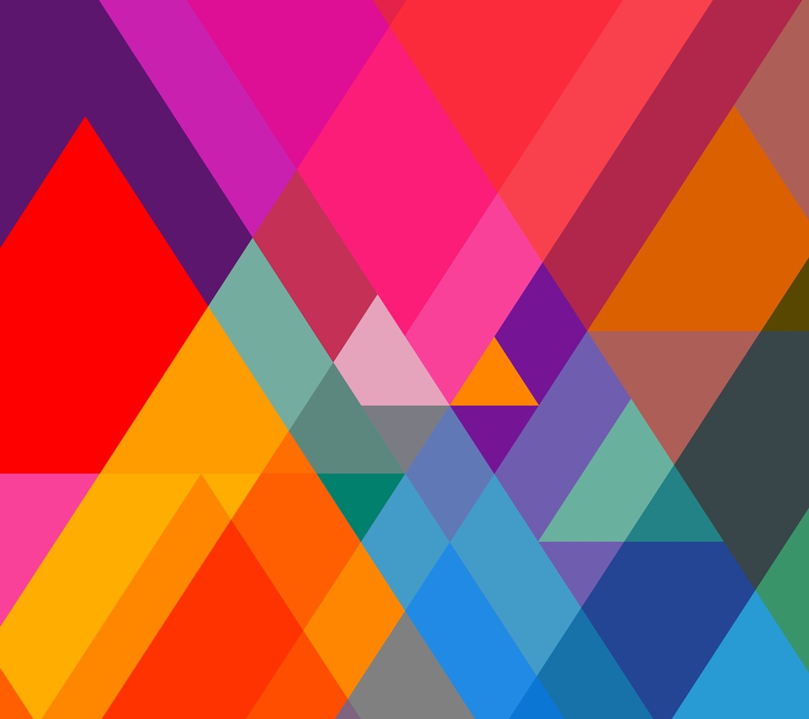 A close up of a colorful abstract background with a triangle (apple, color, colour, ios, iphone)