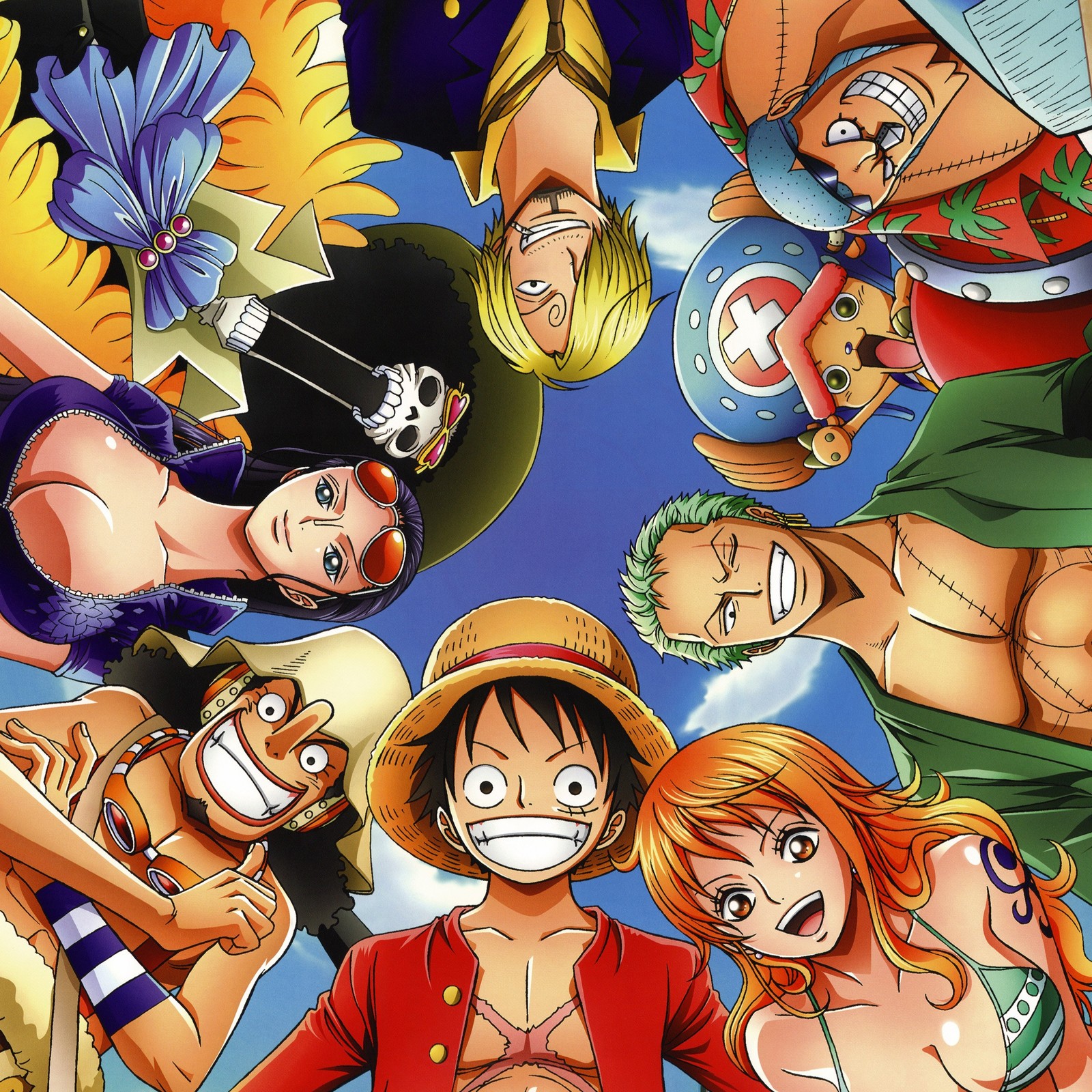 Скачать обои ван пис, one piece, пираты, соломенная шляпа