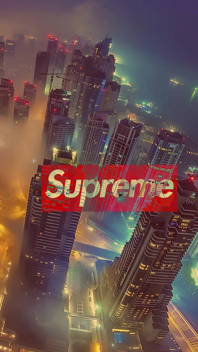 bulidings supreme, city at night