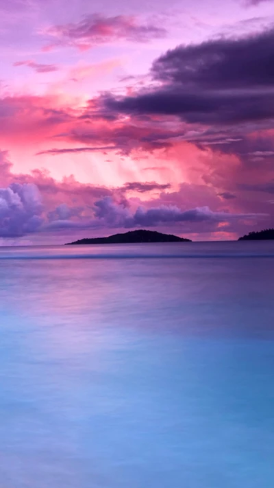 plage, île, tropical