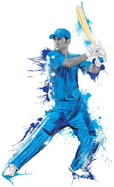 M.S. Dhoni: El Ícono del Cricket en Acción