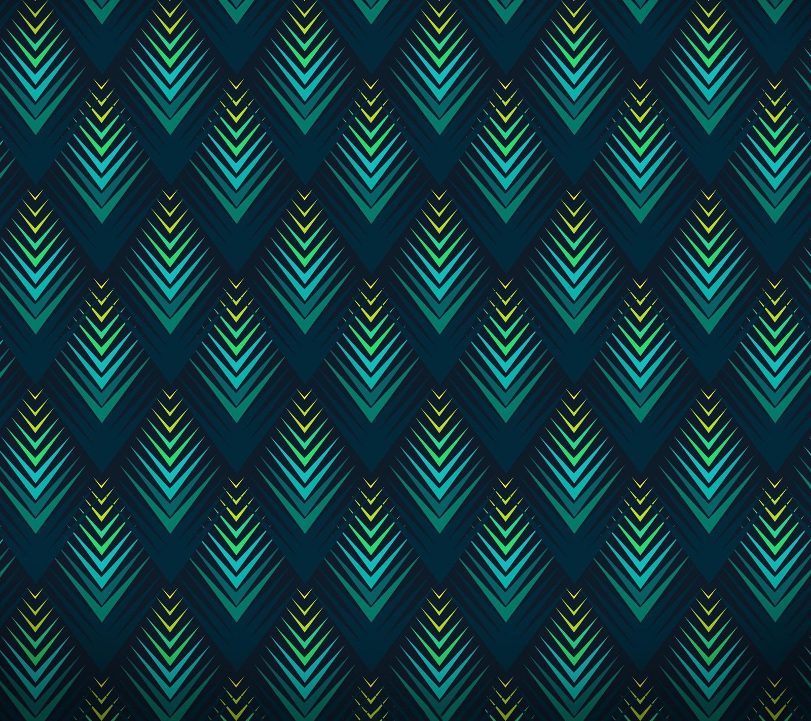 A blue and green diagonal pattern with a diagonal design (abstract, green, pattern, triangle)