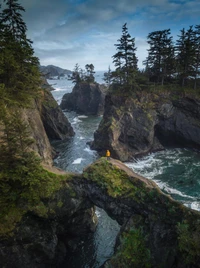 Hautes Terres Majestueuses de l'Oregon : Un Paysage Côtier Isolé