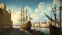 ship, sailing ship, work of art, flagship, manila galleon wallpaper