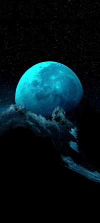 lune, terre, atmosphère terrestre, atmosphère, monde