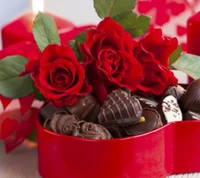 Presentes de aniversário sinceros: rosas, chocolates e amor