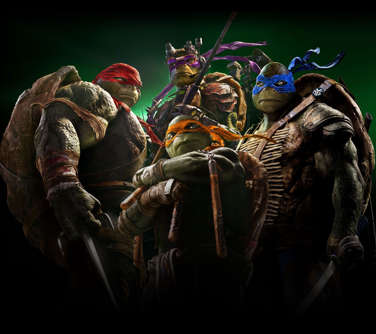 Teenage mutant turtles in a group with swords and masks (mutant, ninja, teenage, tmnt, turtles)