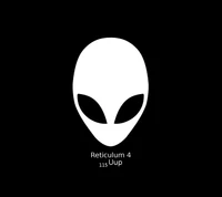 extraterrestre, noir, blanc