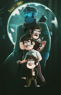 Gravity Falls: The Pines Family and Mysterious Shadows