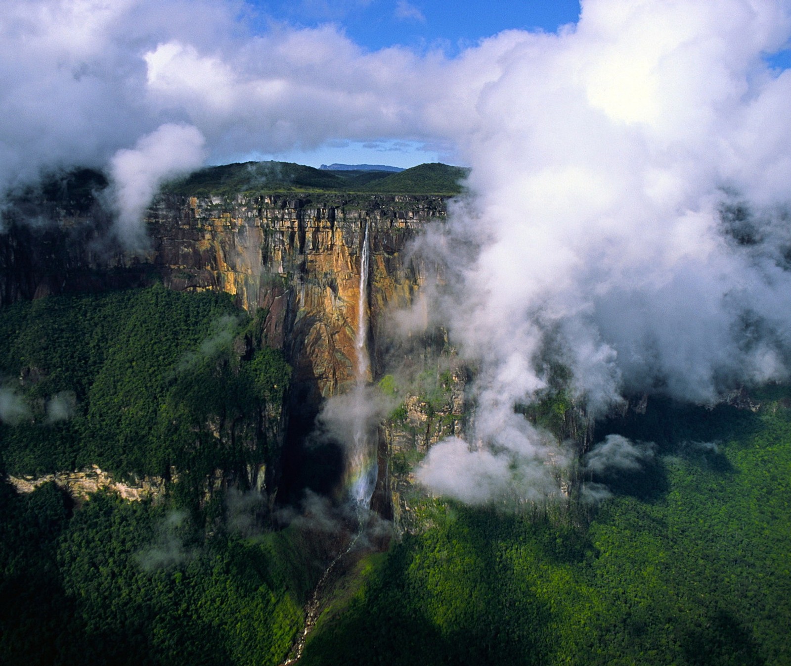 Скачать обои водопад ангела, canaima national park, венесуэла, venezuela