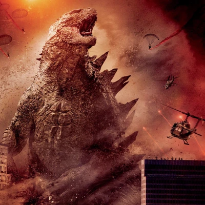 Godzilla Ruge en Destrucción: Épico de Hollywood 2014