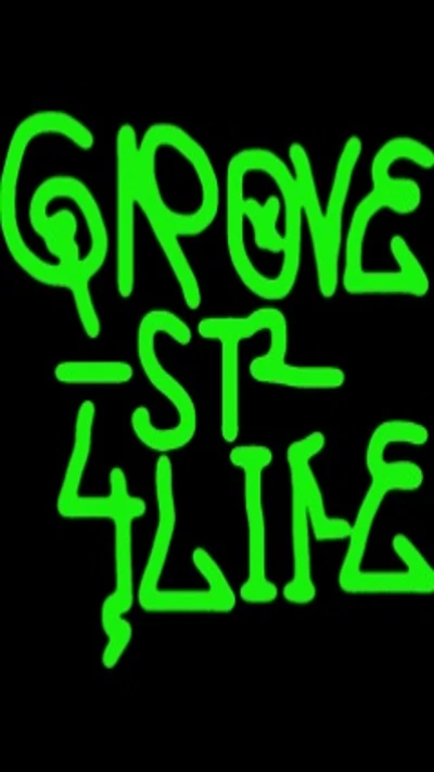 Logotipo da Gangue Groove Street em Verde Neon