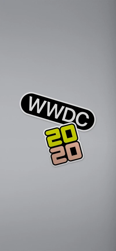 Дизайн наклейки логотипа WWDC 2020