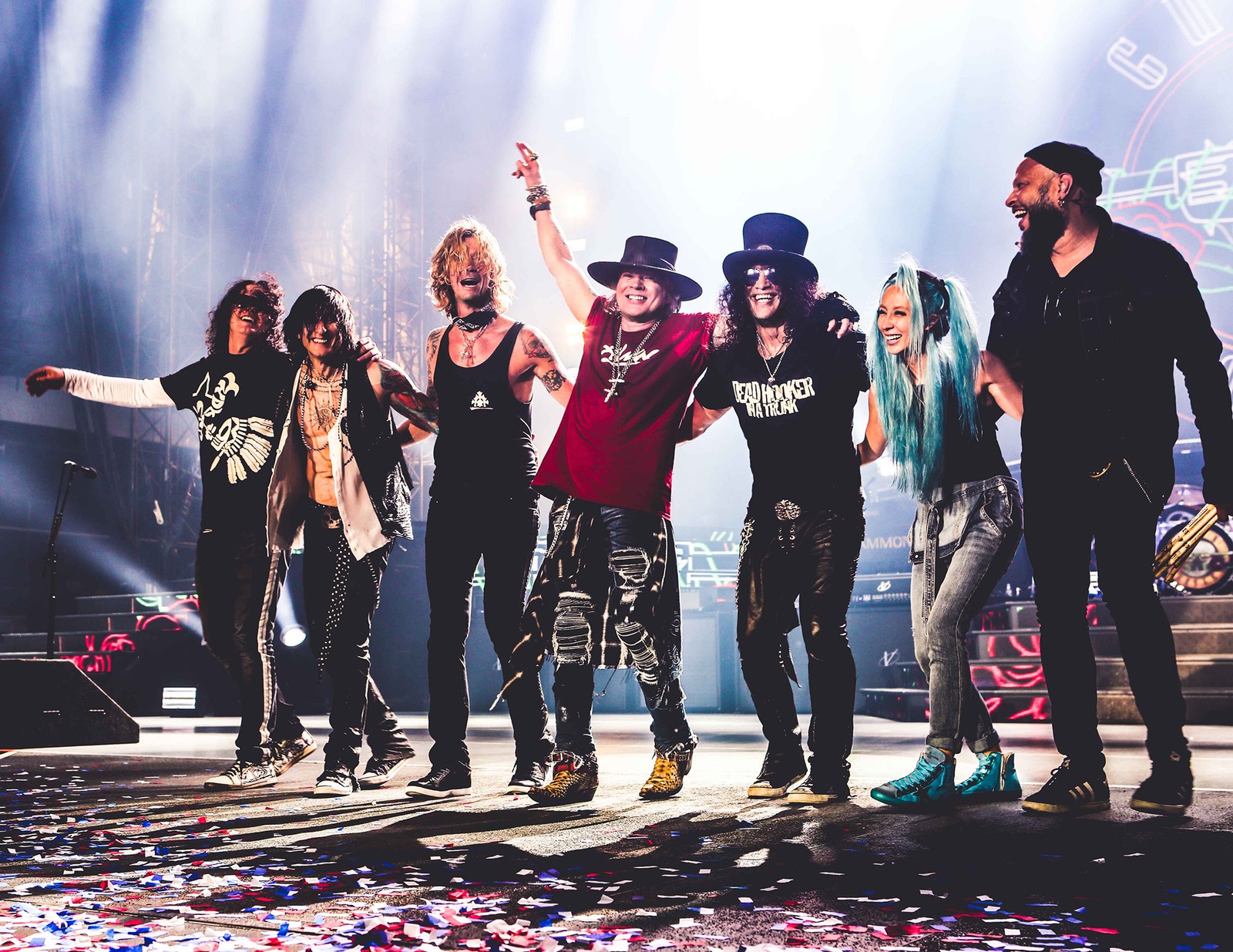 Lade nicht in diesem leben tour, not in this lifetime tour, guns n roses, hard rock, leistung Hintergrund herunter