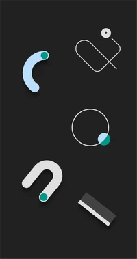 Gráficos abstratos para a interface do Google Pixel 4